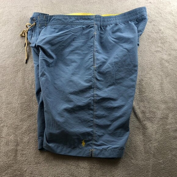 Polo Ralph Lauren Mens Swim Trunks Size XXL Cargo Swimwear Blue Drawstring Beach - Picture 13 of 16
